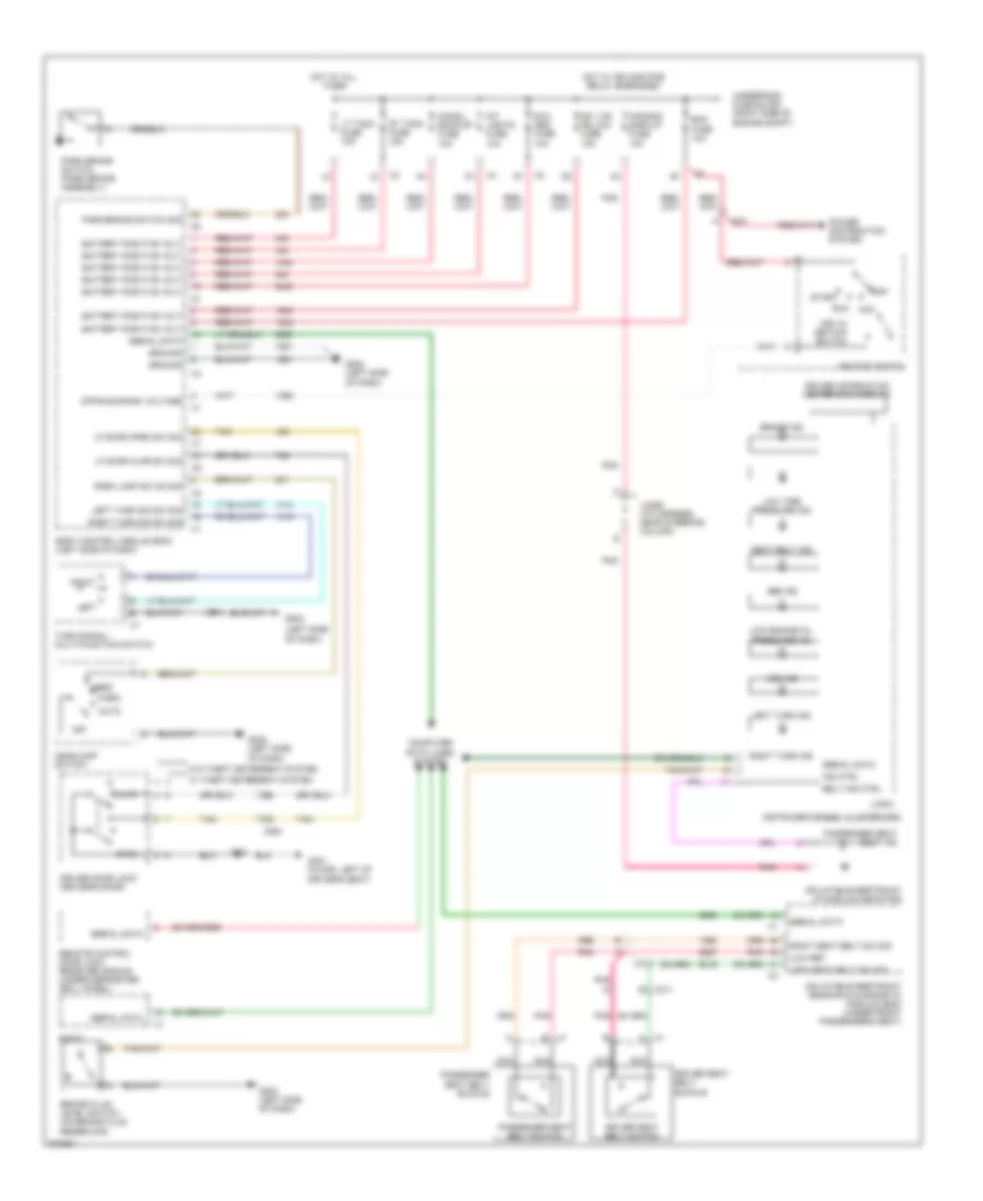 Warning Systems Wiring Diagram for Chevrolet Impala LS 2012