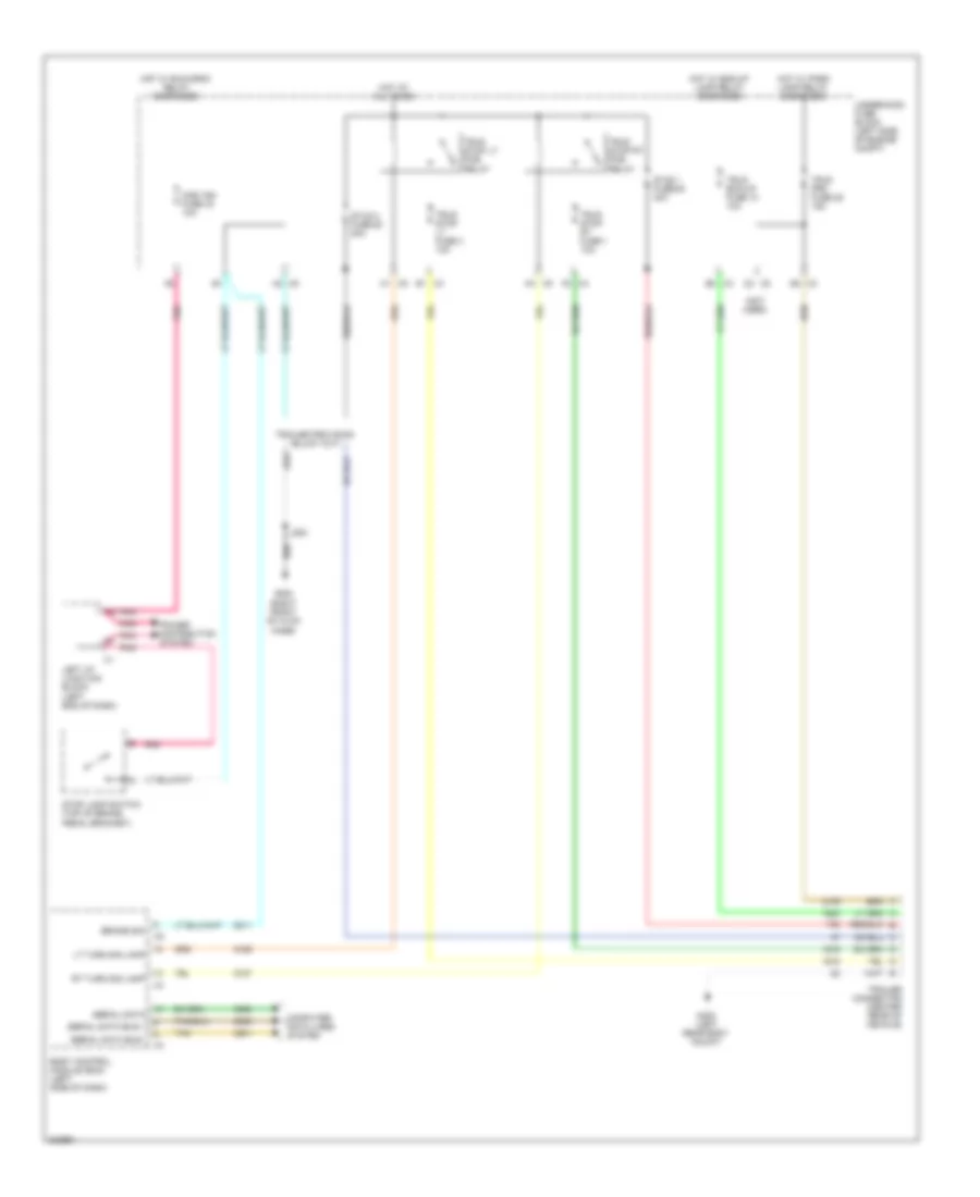 Trailer Tow Wiring Diagram for Chevrolet Suburban C2009 2500