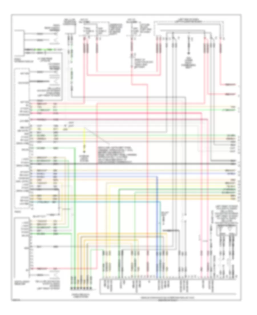 Navigation Wiring Diagram, without Y91  with UQA (1 of 3) for Chevrolet Suburban C2500 2009