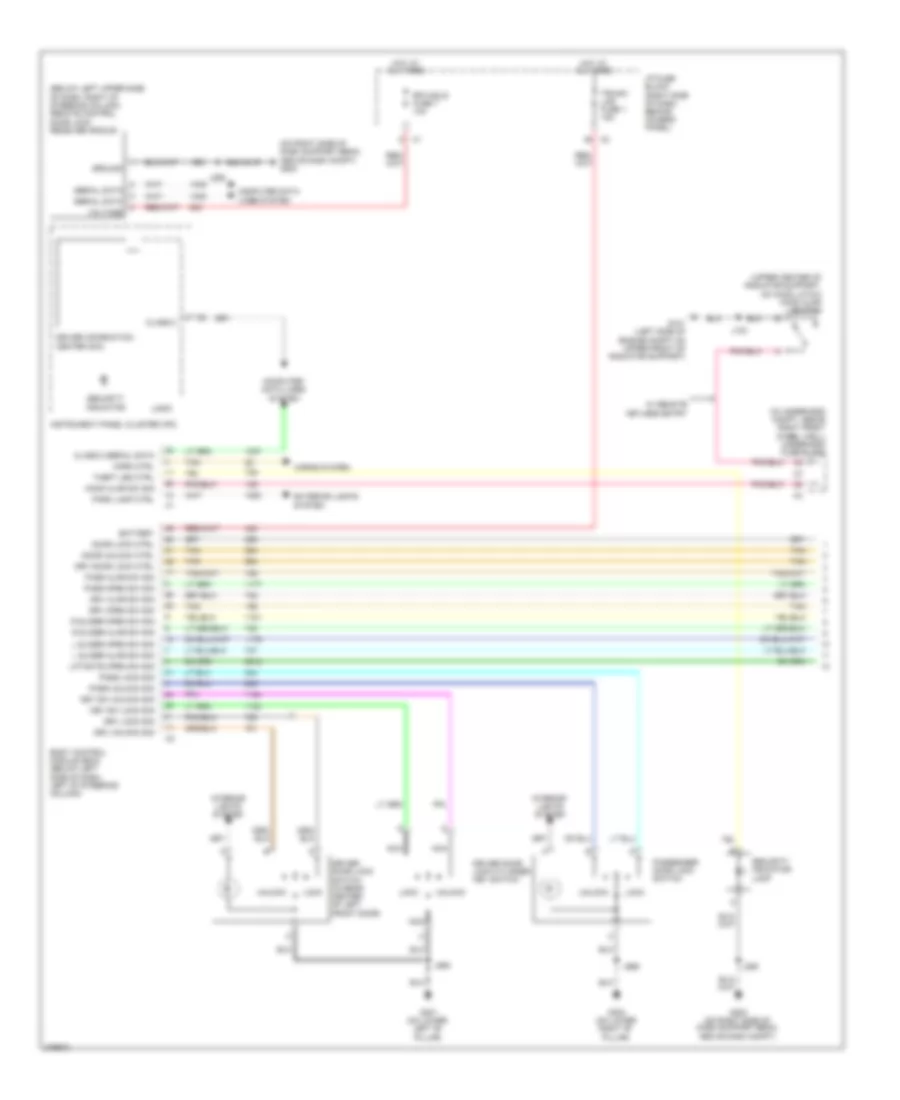 Forced Entry Wiring Diagram 1 of 2 for Chevrolet Uplander 2008