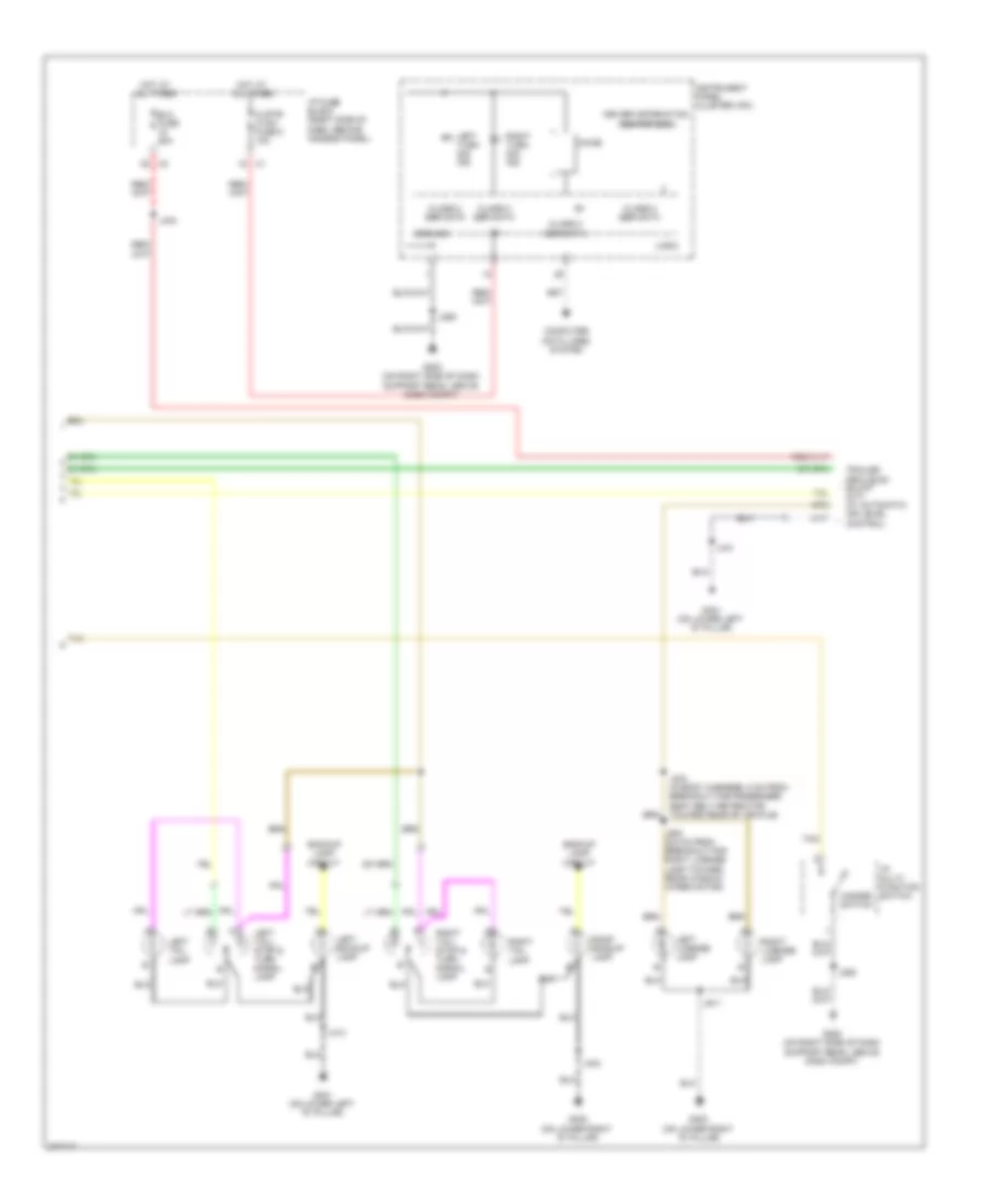 Exterior Lamps Wiring Diagram 2 of 2 for Chevrolet Uplander 2008