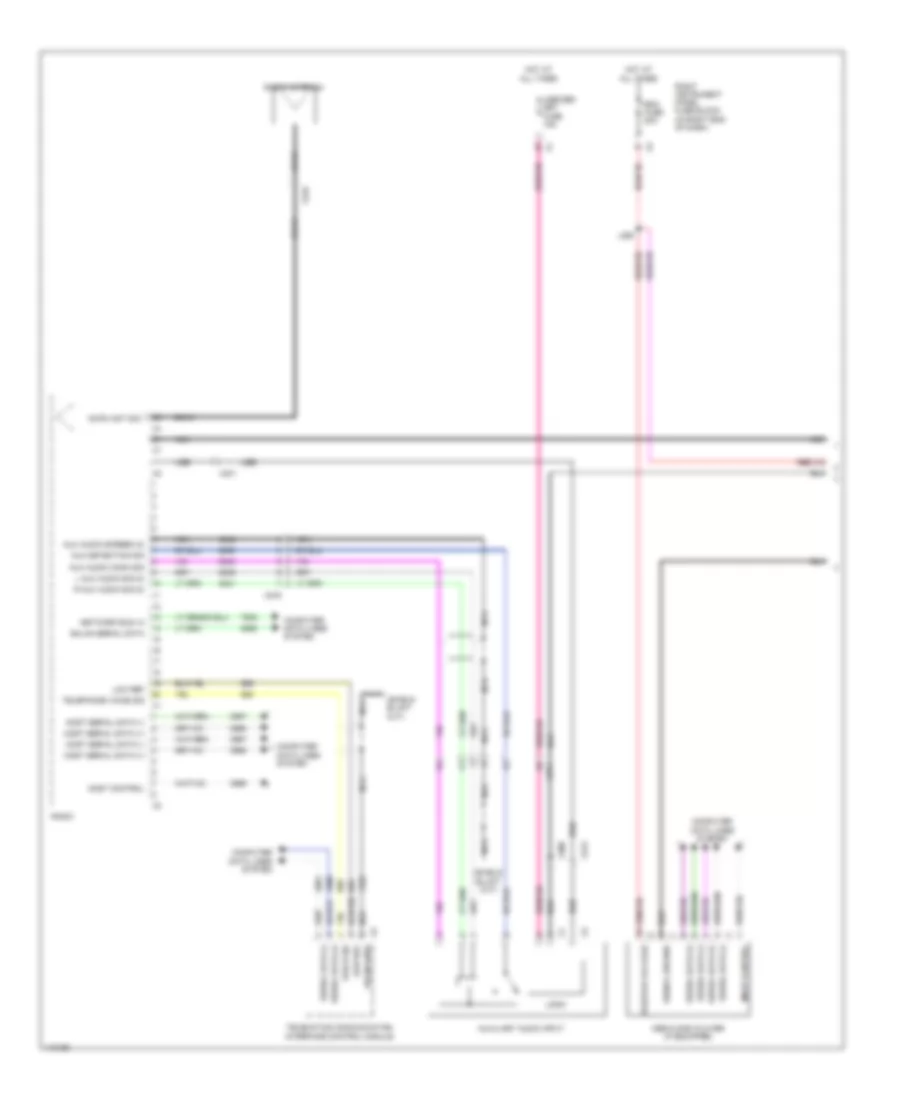 Radio Wiring Diagram, without Navigation (1 of 3) for Chevrolet Silverado 1500 LTZ 2014