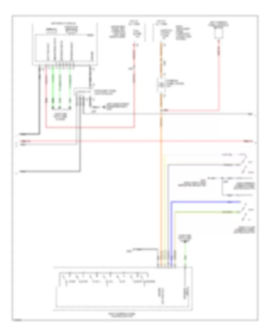 Radio Wiring Diagram, without Navigation (2 of 3) for Chevrolet Silverado 1500 LTZ 2014