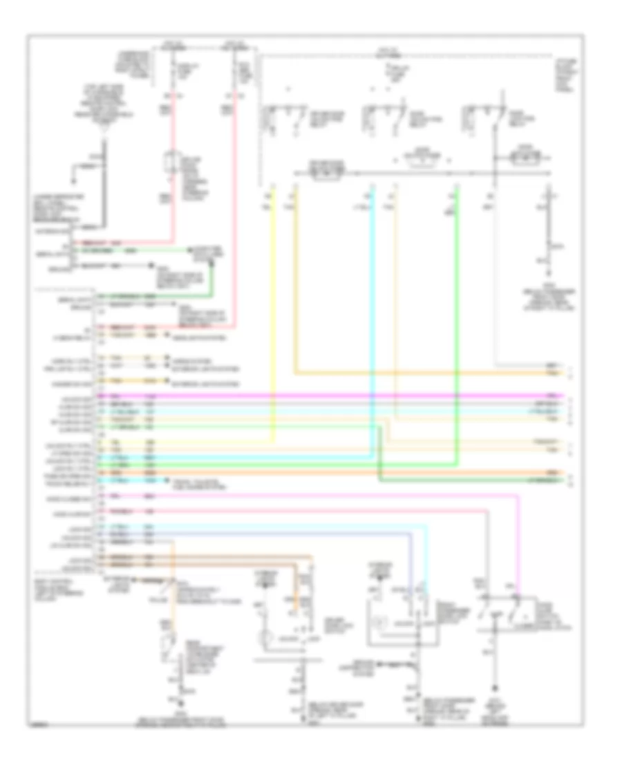 Forced Entry Wiring Diagram 1 of 2 for Chevrolet Impala LS 2007