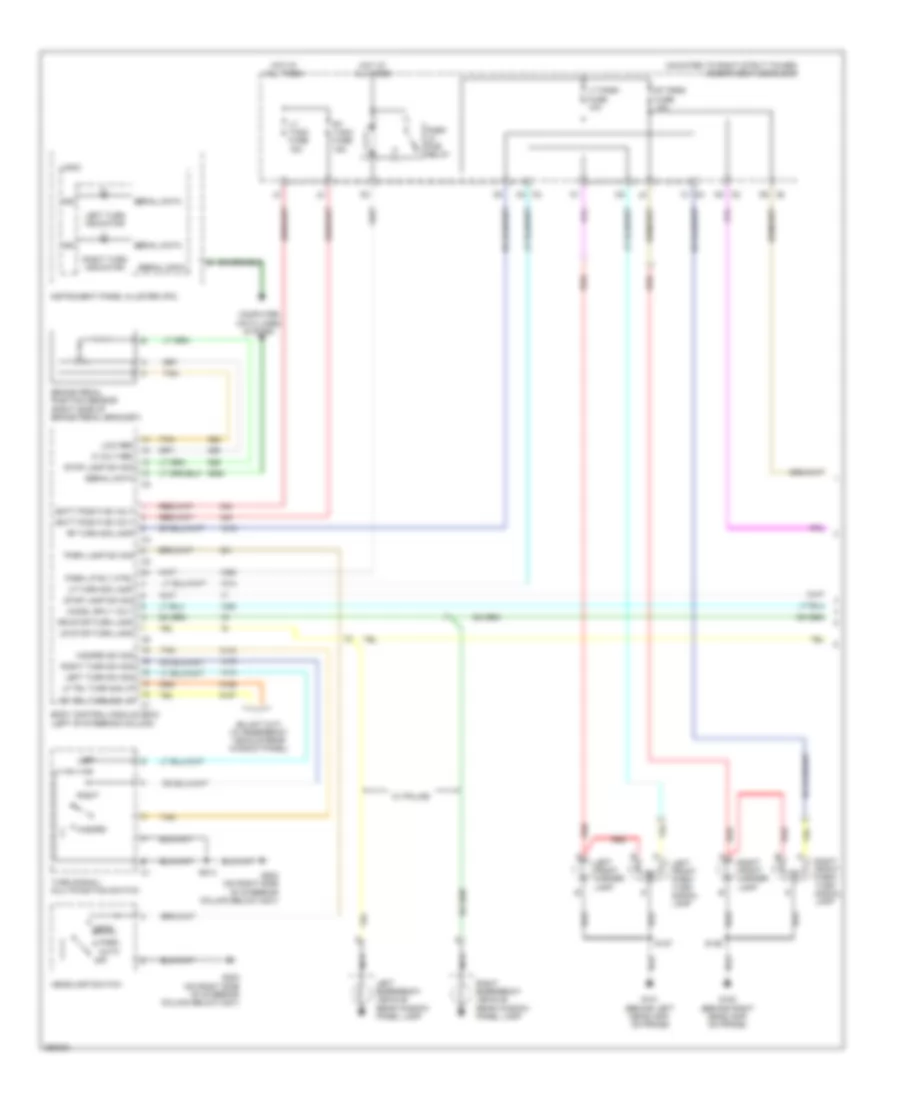 Exterior Lamps Wiring Diagram 1 of 2 for Chevrolet Impala LS 2007