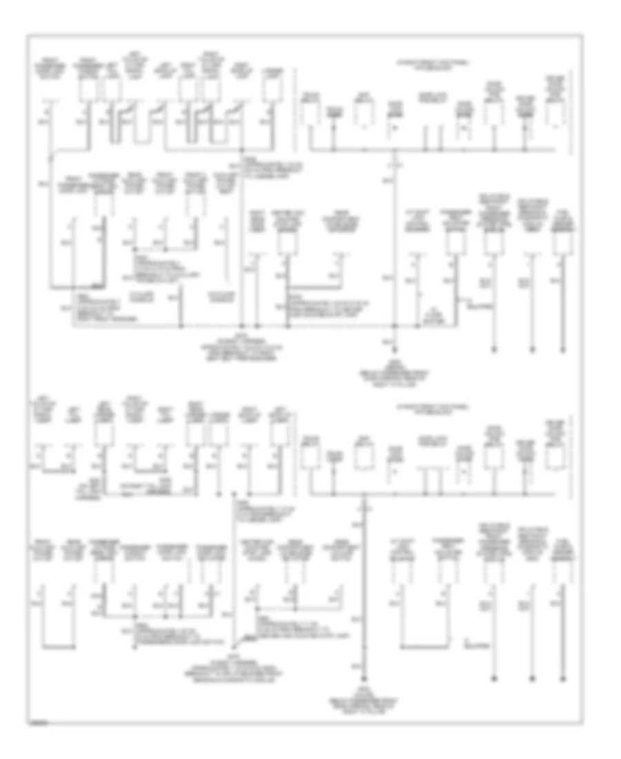 Ground Distribution Wiring Diagram 2 of 3 for Chevrolet Impala LS 2007