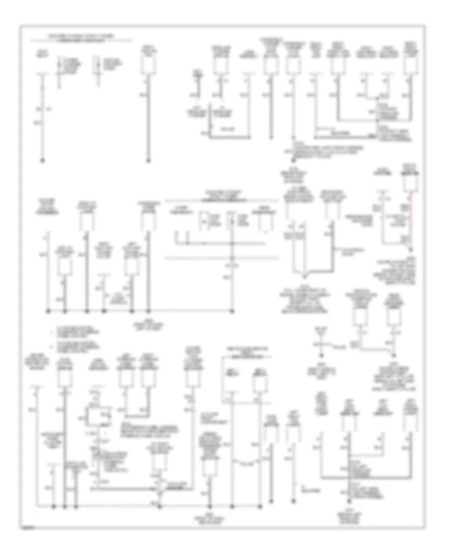 Ground Distribution Wiring Diagram 3 of 3 for Chevrolet Impala LS 2007