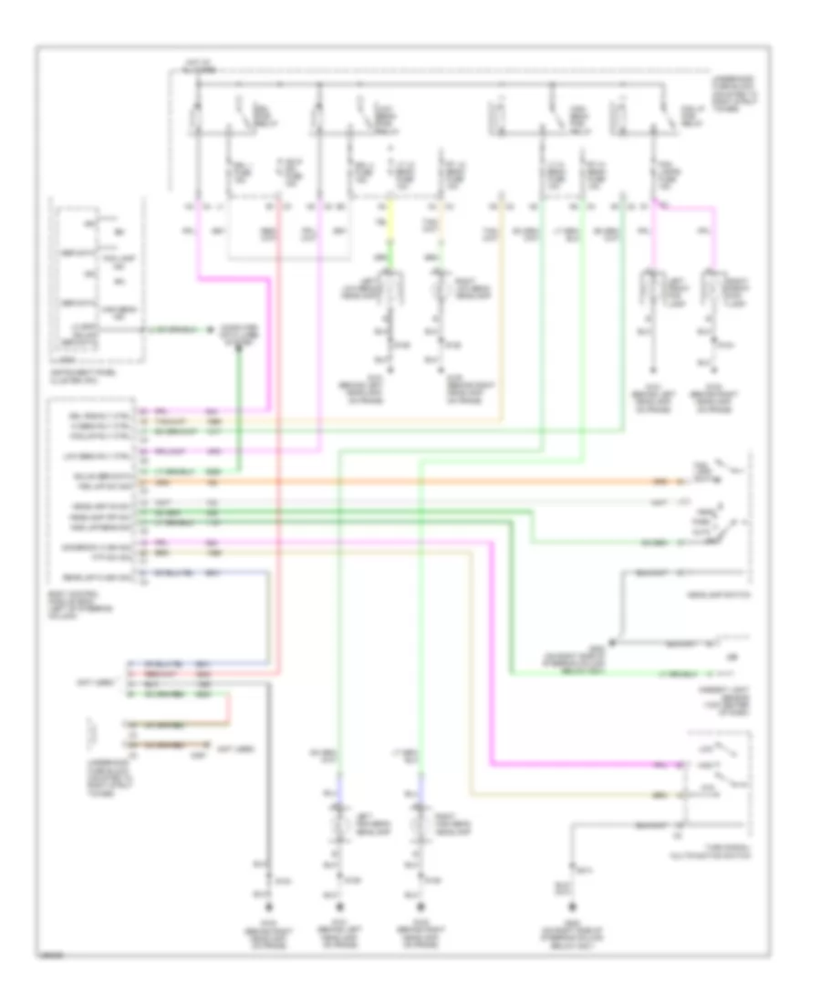 Headlights Wiring Diagram with Police Option for Chevrolet Impala LS 2007