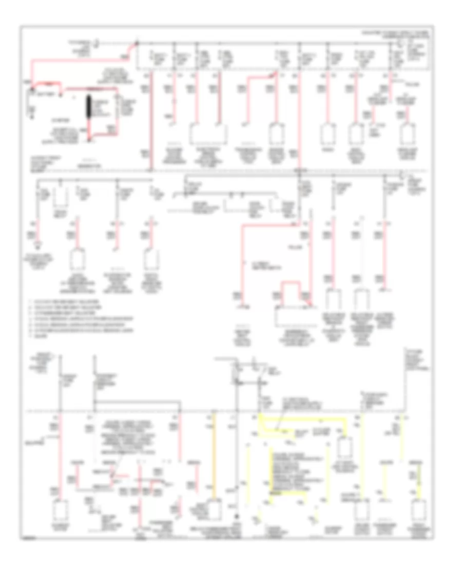 Power Distribution Wiring Diagram 1 of 4 for Chevrolet Impala LS 2007
