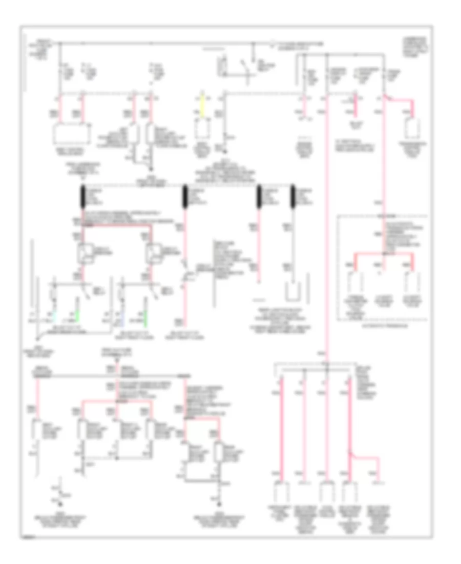 Power Distribution Wiring Diagram 2 of 4 for Chevrolet Impala LS 2007