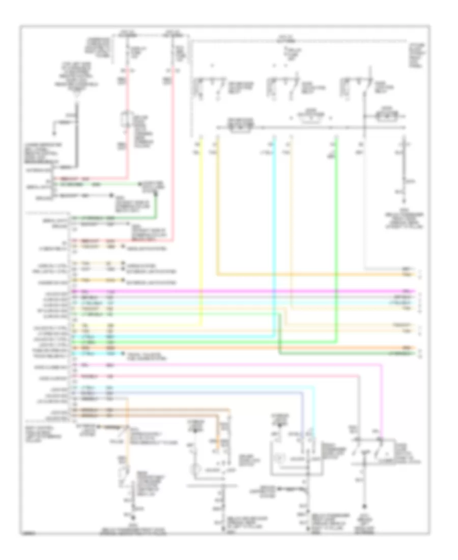 Power Door Locks Wiring Diagram 1 of 2 for Chevrolet Impala LS 2007