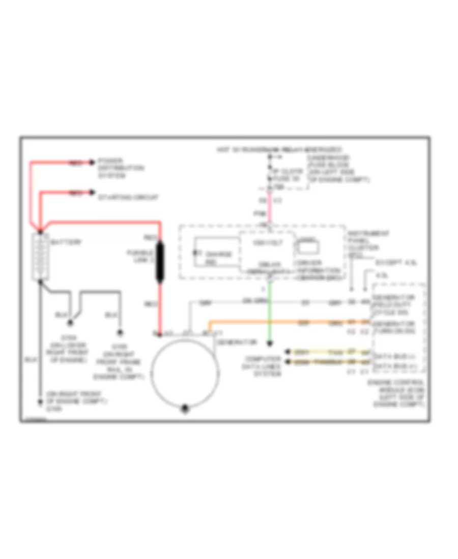 4 8L VIN C Charging Wiring Diagram for Chevrolet Cutaway G2008 3500