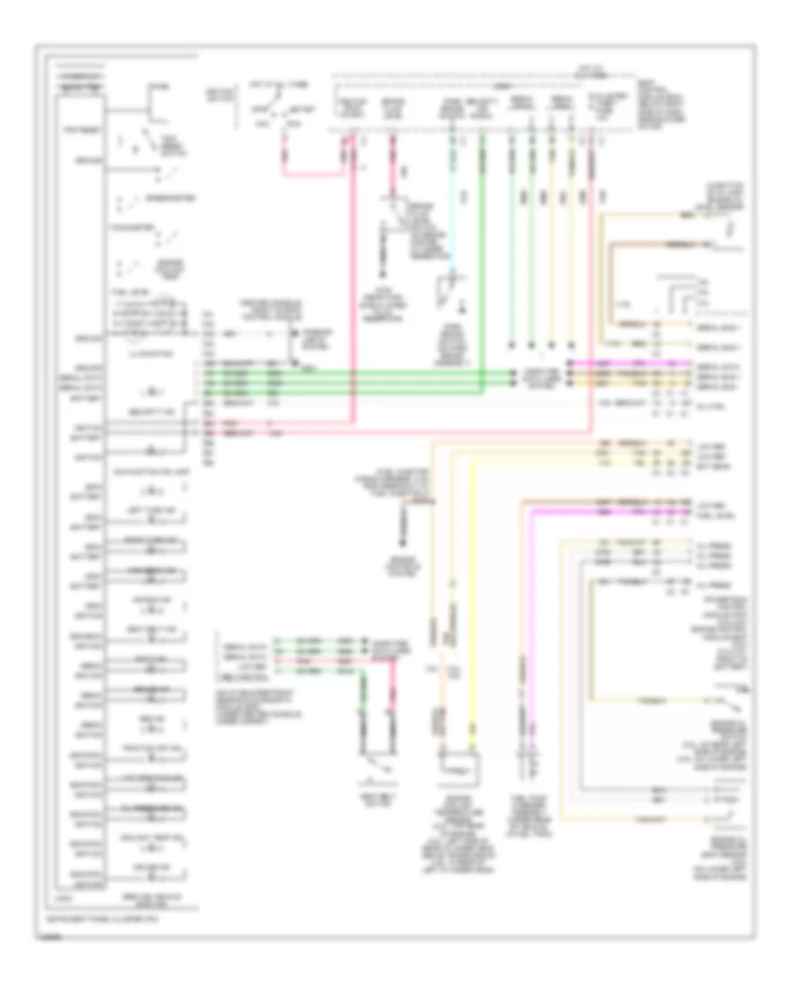 Instrument Cluster Wiring Diagram for Chevrolet Malibu LT 2006