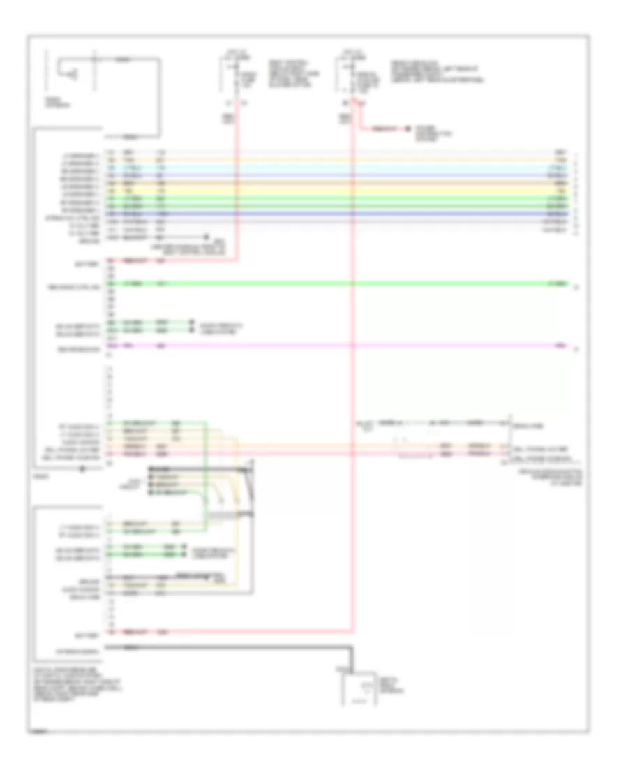 6-Speaker System Wiring Diagram, with Rear Controls (1 of 2) for Chevrolet Malibu LT 2006