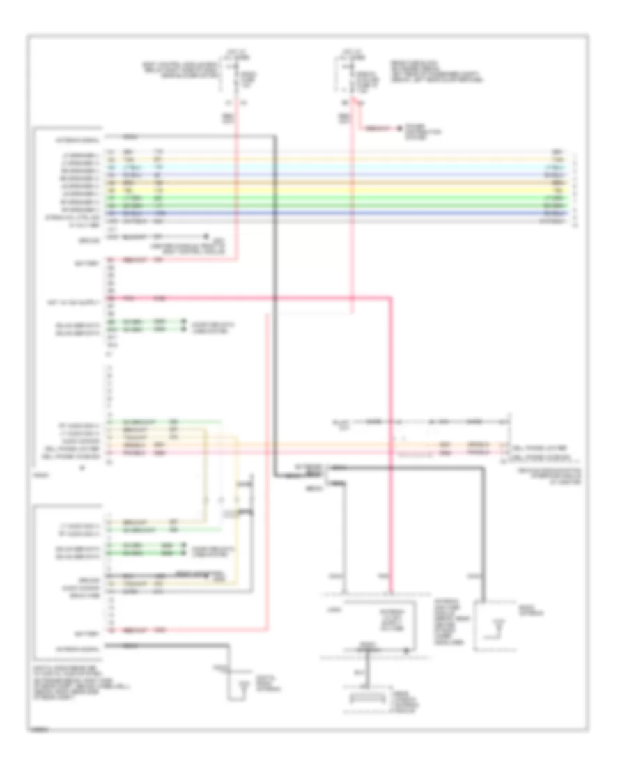 6 Speaker System Wiring Diagram without DVD or Rear Controls 1 of 2 for Chevrolet Malibu LT 2006