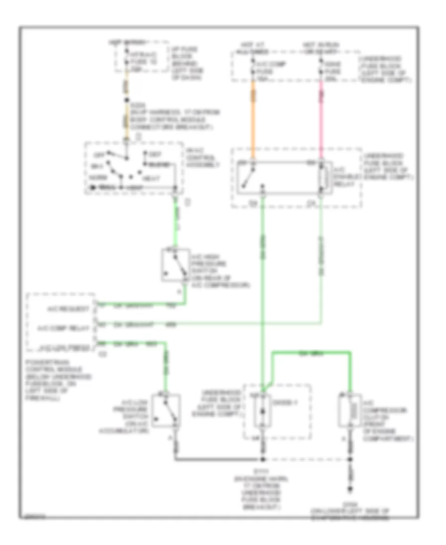 Compressor Wiring Diagram for Chevrolet Astro 2005