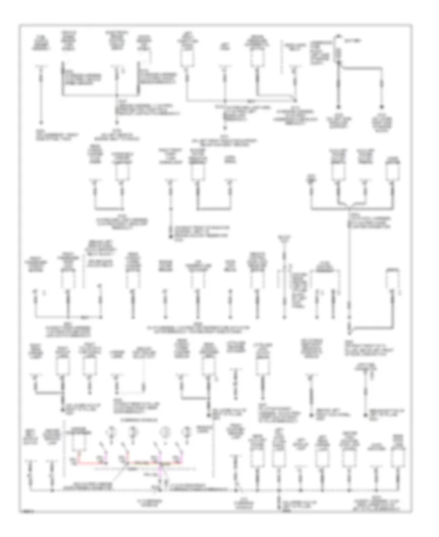Ground Distribution Wiring Diagram (2 of 2) for Chevrolet Astro 2005