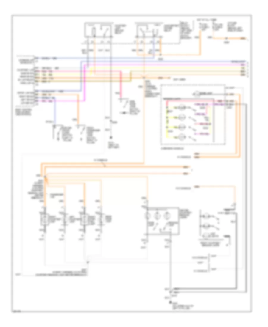 Courtesy Lamps Wiring Diagram 1 of 2 for Chevrolet Astro 2005