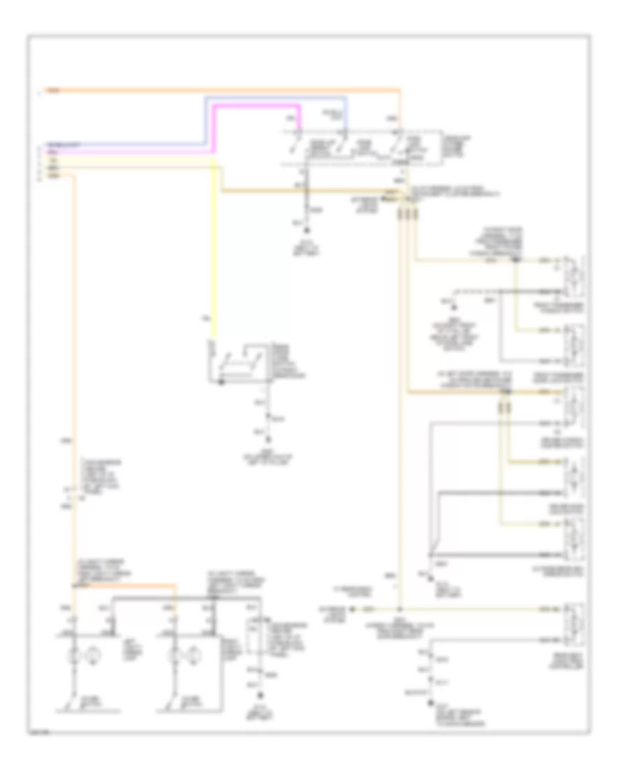 Courtesy Lamps Wiring Diagram (2 of 2) for Chevrolet Astro 2005