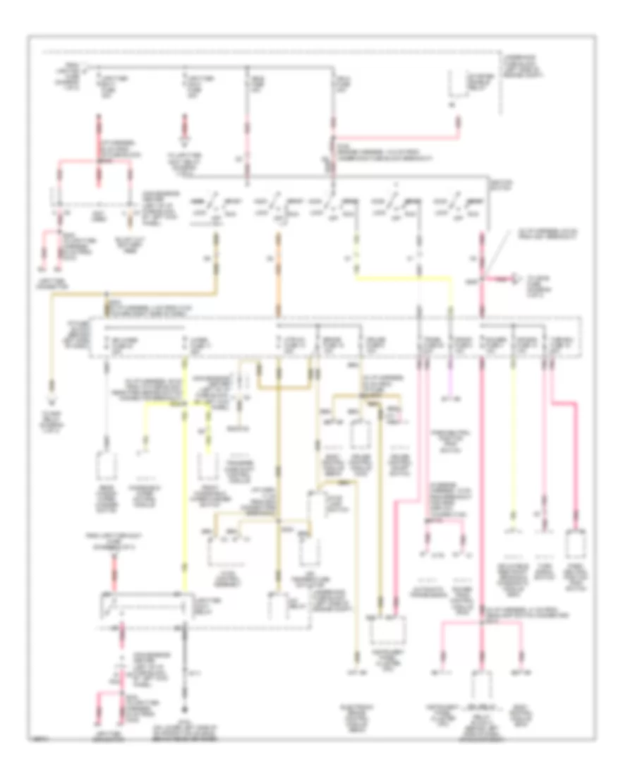 Power Distribution Wiring Diagram (2 of 3) for Chevrolet Astro 2005