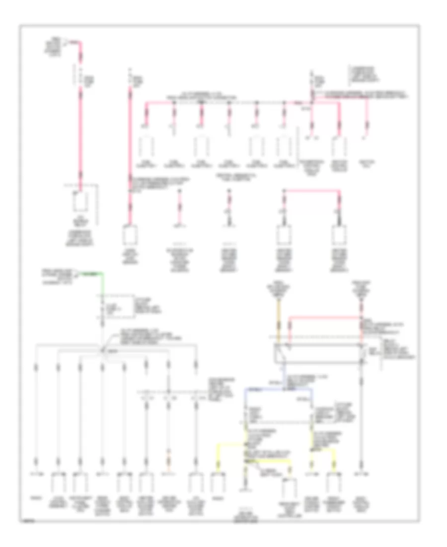 Power Distribution Wiring Diagram (3 of 3) for Chevrolet Astro 2005