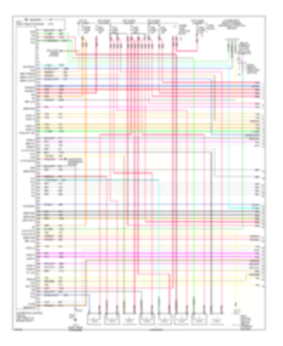 5.3L VIN T, Engine Performance Wiring Diagrams, with Denso HO2S (1 of 5) for Chevrolet Suburban K1500 2001