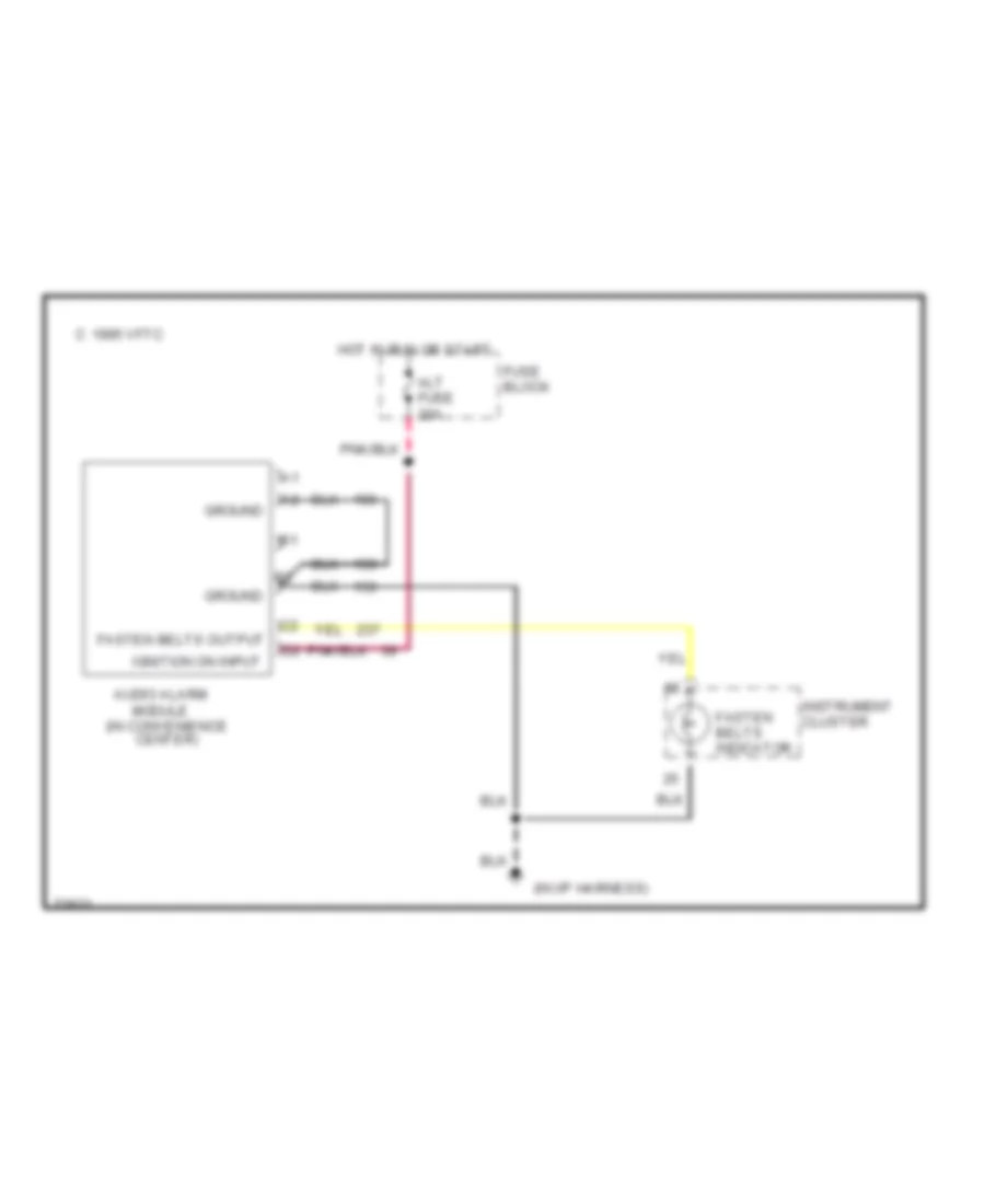 Warning System Wiring Diagrams, Commercial Chassis for Chevrolet Chevy Van G10 1995