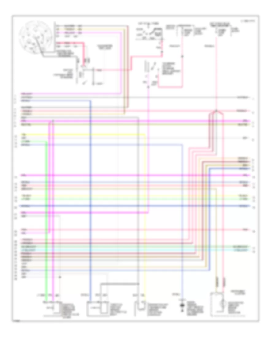 4.3L (VIN Z), Engine Performance Wiring Diagrams, 4L80-E AT (2 of 3) for Chevrolet Chevy Van G10 1995