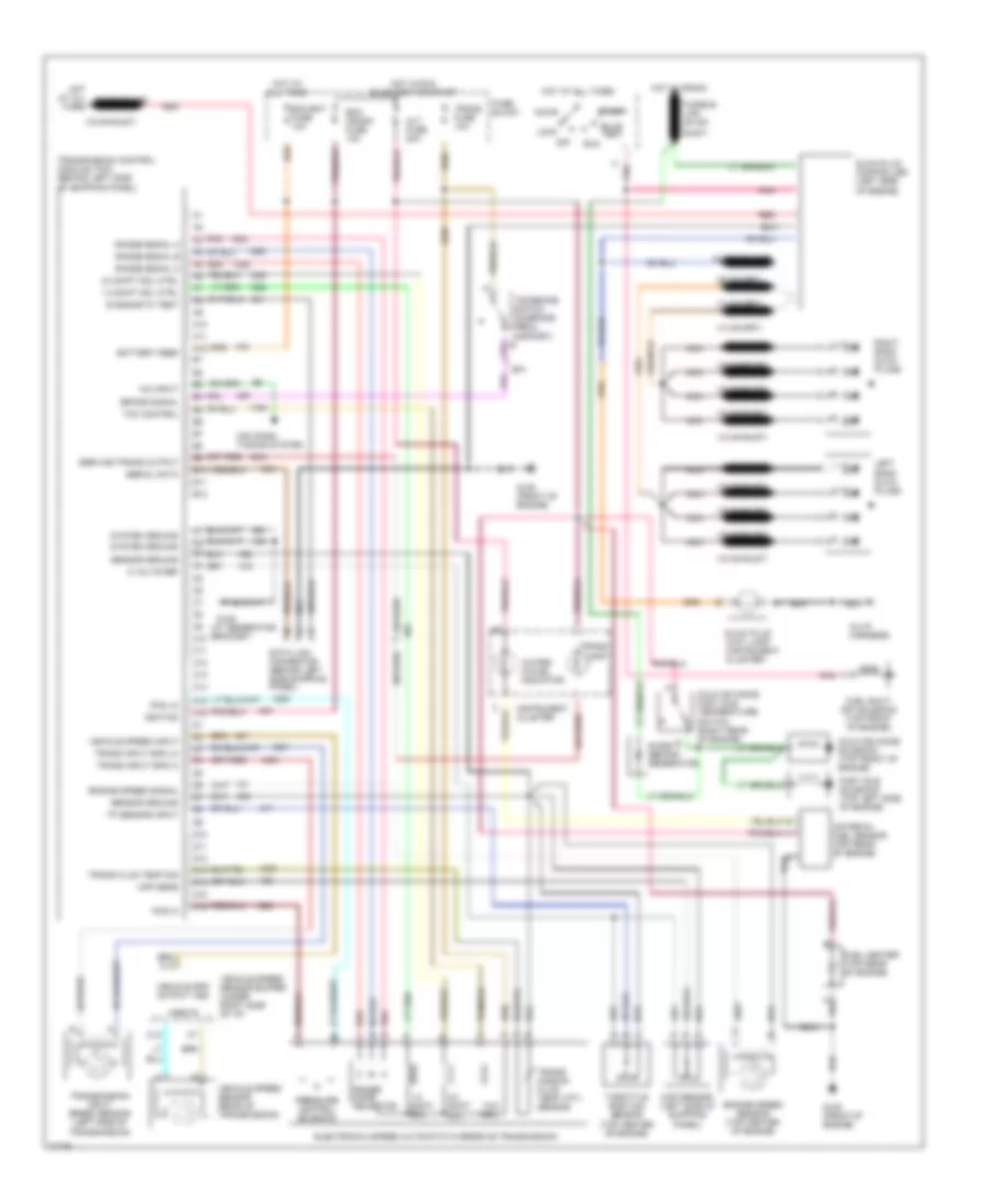 6.5L (VIN Y), Engine Performance Wiring Diagrams, AT for Chevrolet Chevy Van G10 1995
