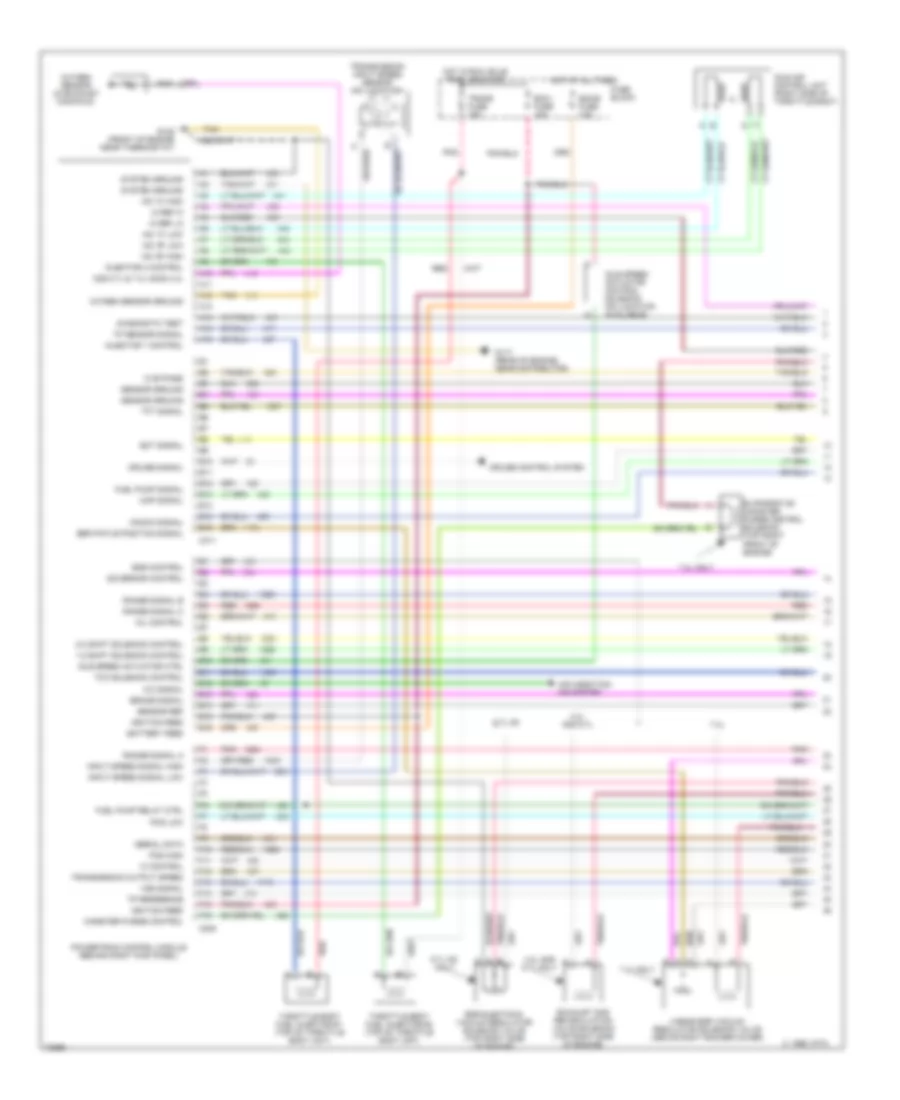 7.4L (VIN N), Engine Performance Wiring Diagrams, 4L80E AT (1 of 3) for Chevrolet Chevy Van G10 1995