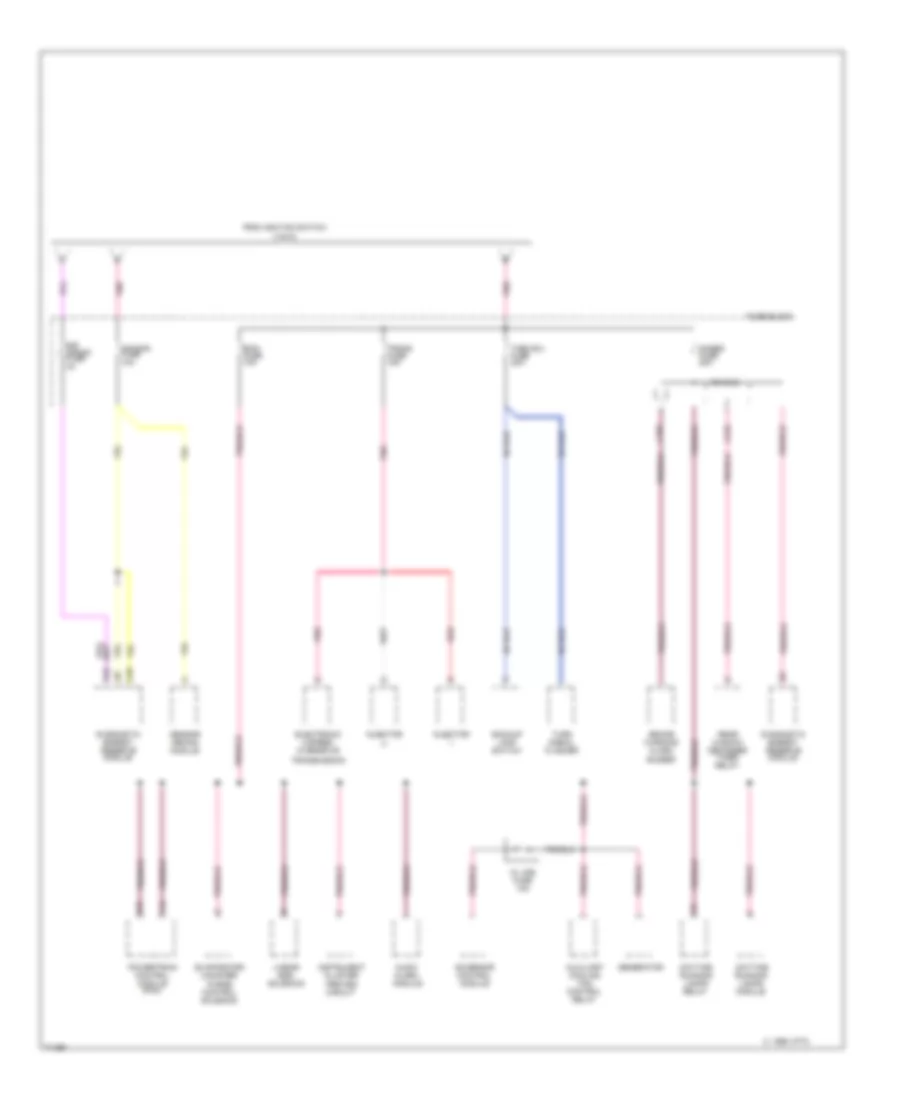 Power Distribution Wiring Diagram, Gasoline (4 of 4) for Chevrolet Chevy Van G10 1995