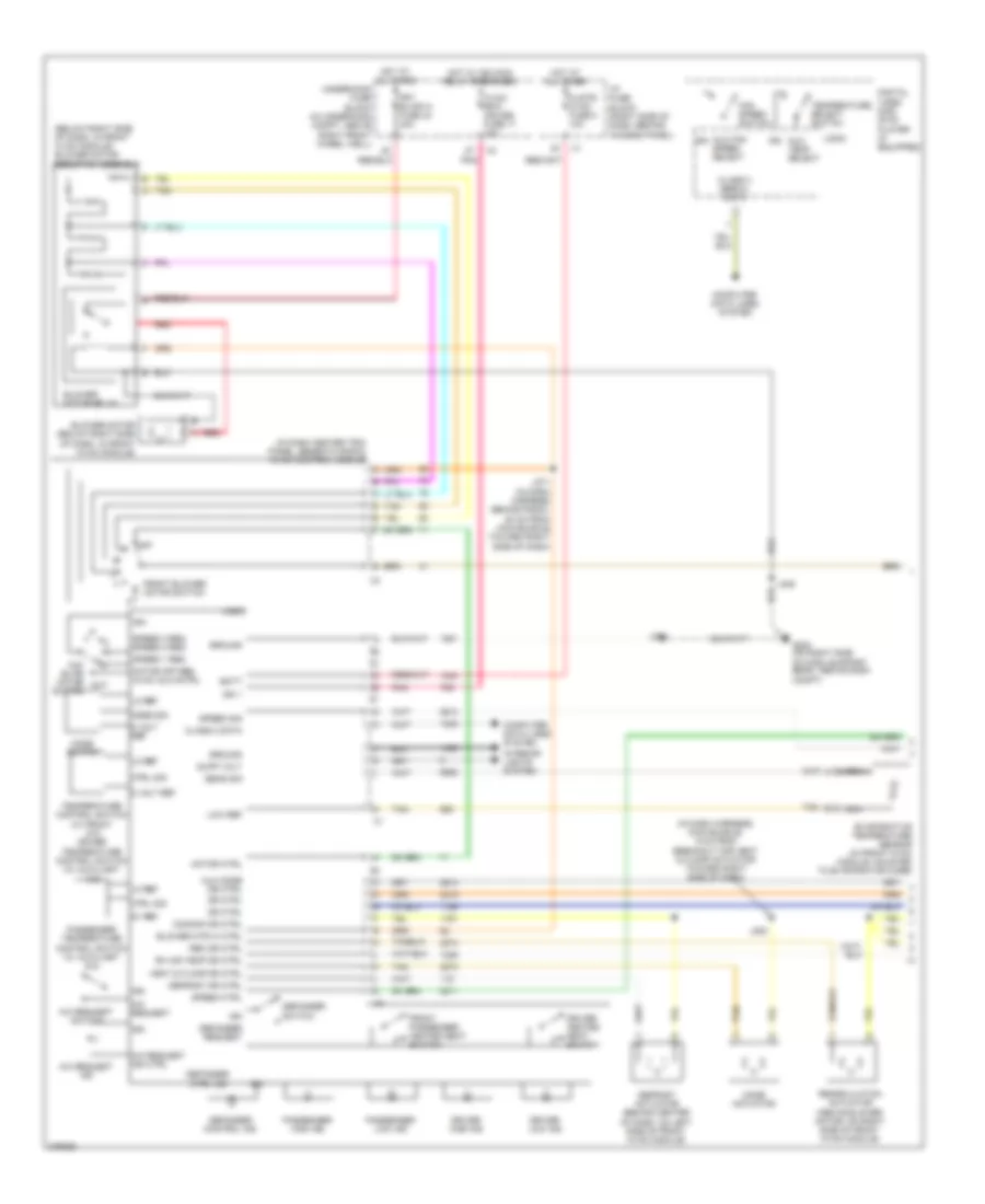 Manual A C Wiring Diagram 1 of 2 for Chevrolet Uplander LS 2008