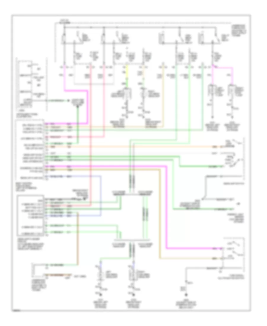 Headlights Wiring Diagram, without Police Option for Chevrolet Impala LT 2007