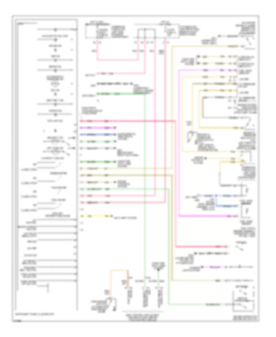 Instrument Cluster Wiring Diagram for Chevrolet Equinox LS 2008