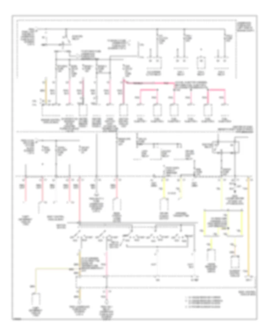 Power Distribution Wiring Diagram 3 of 4 for Chevrolet Equinox LS 2008