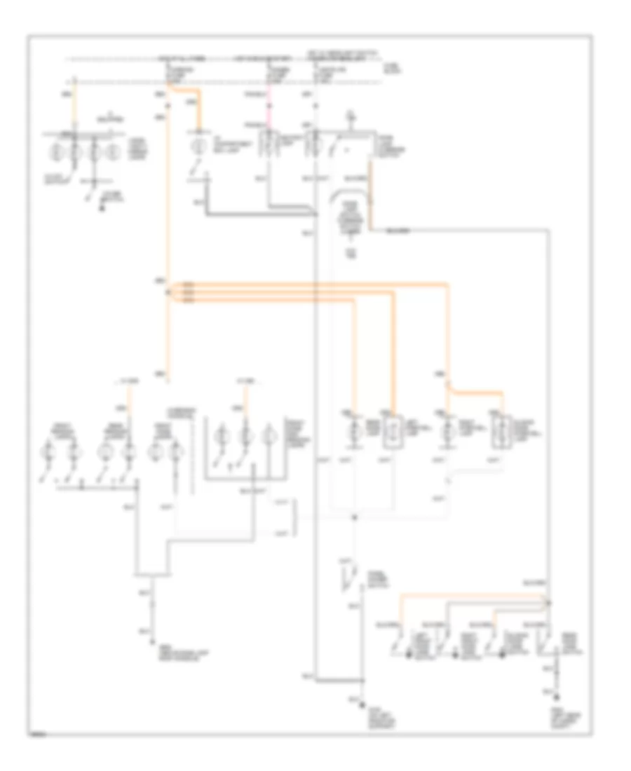Courtesy Lamps Wiring Diagram with Auxiliary Lighting for Chevrolet Astro 1994