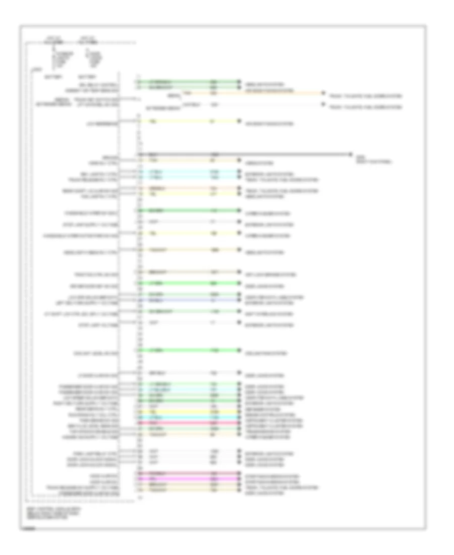 Body Control Modules Wiring Diagram 1 of 4 for Chevrolet Malibu LTZ 2006