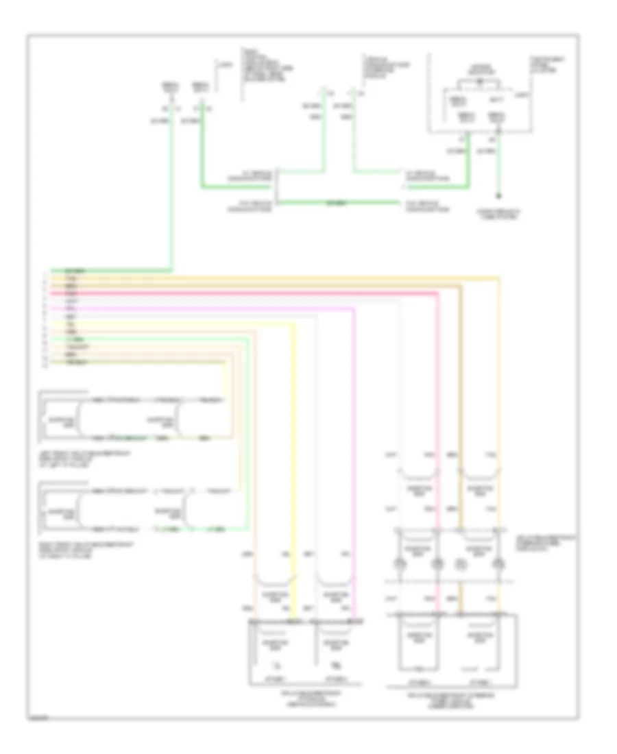 Supplemental Restraints Wiring Diagram 2 of 2 for Chevrolet Malibu LTZ 2006