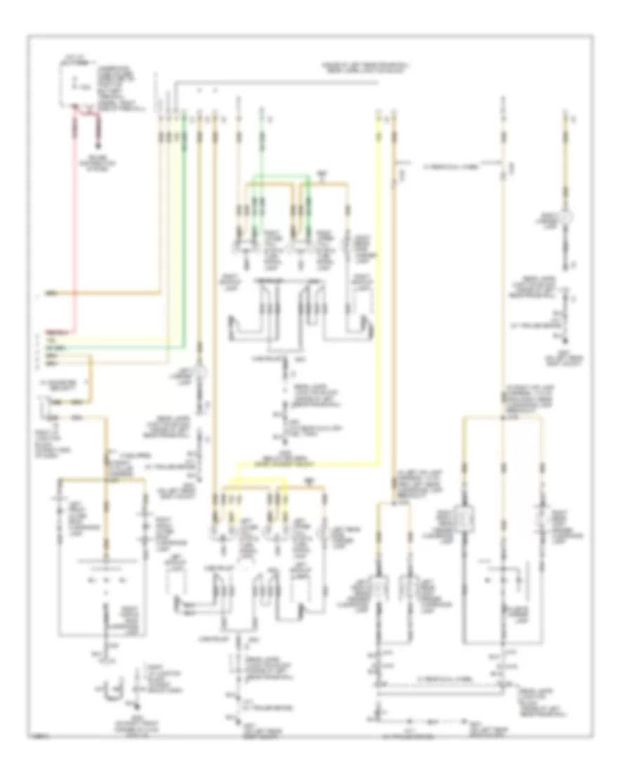 Exterior Lamps Wiring Diagram 3 of 3 for Chevrolet Silverado HD WT 2014 3500