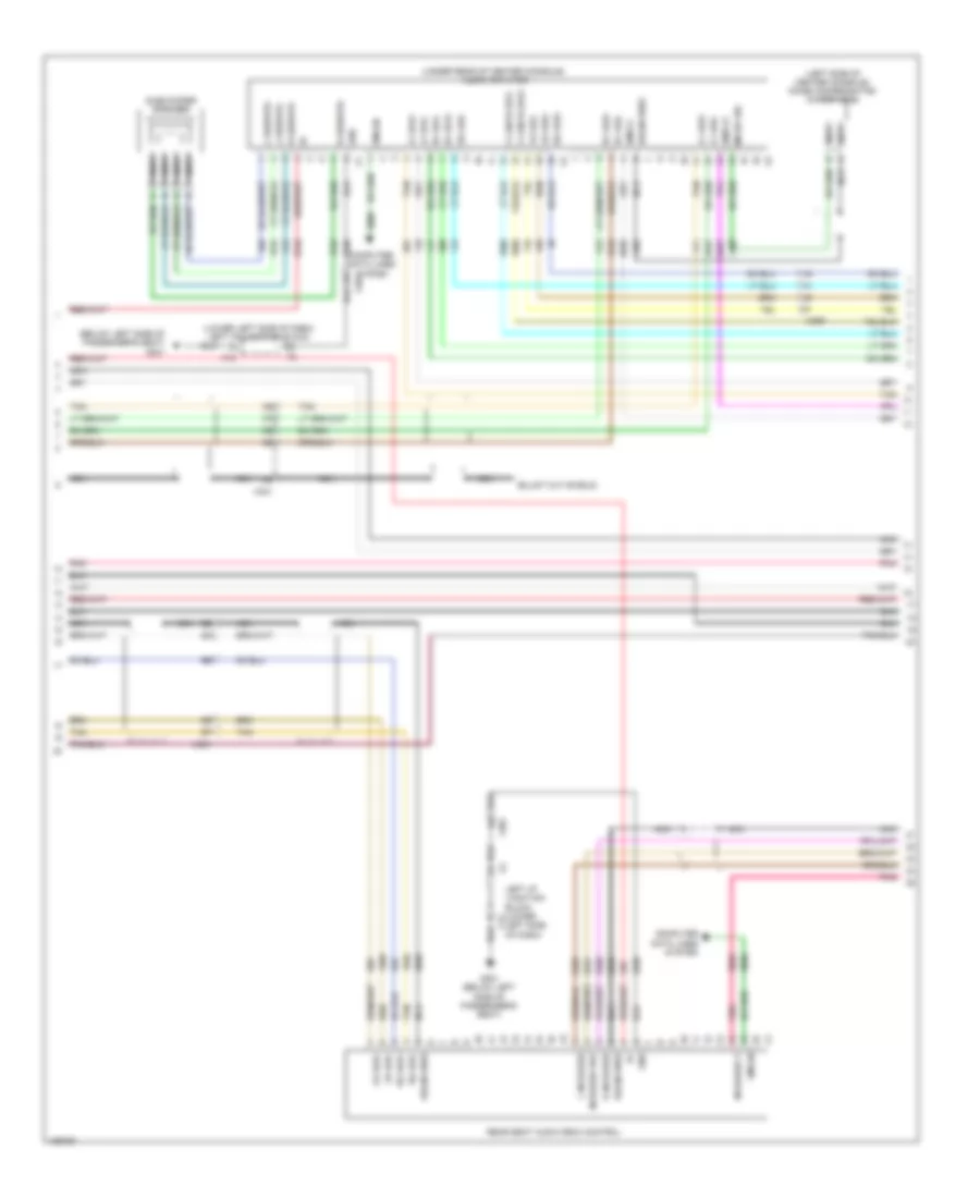 Navigation Wiring Diagram, with UYS, Y91  UQA (3 of 5) for Chevrolet Silverado 3500 HD WT 2014