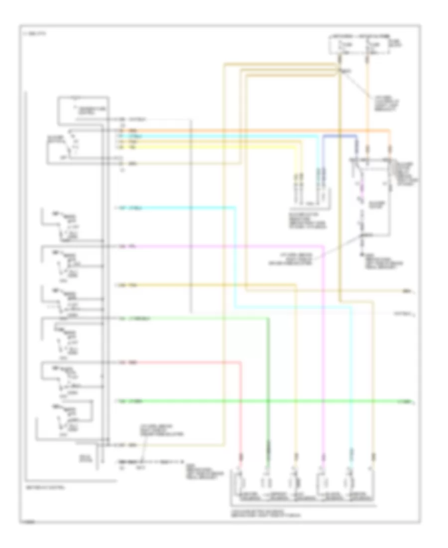 Manual AC Wiring Diagram, Standard (1 of 2) for Chevrolet Monte Carlo Z34 1999