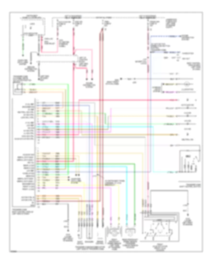 Transfer Case Wiring Diagram for Chevrolet Avalanche 2009