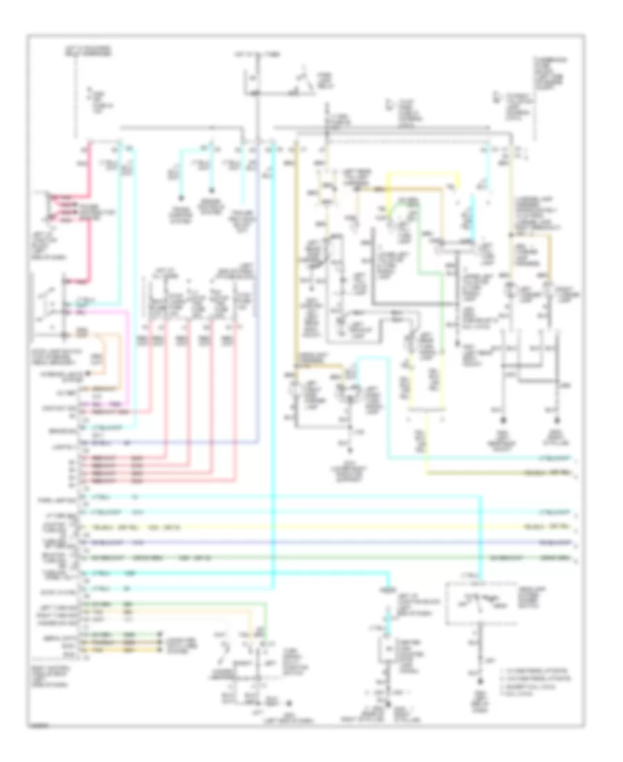 Exterior Lamps Wiring Diagram 1 of 2 for Chevrolet Avalanche 2009