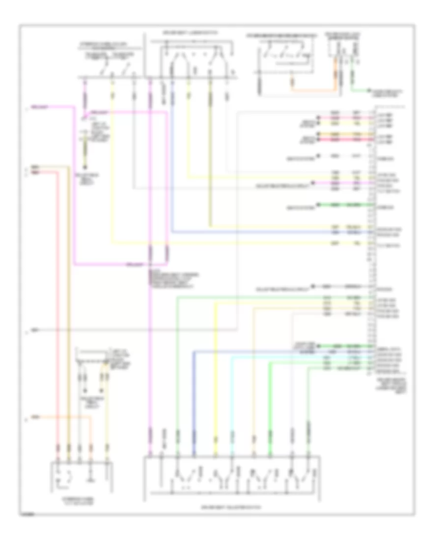 Drivers Memory Seat Wiring Diagram (2 of 2) for Chevrolet Avalanche 2009