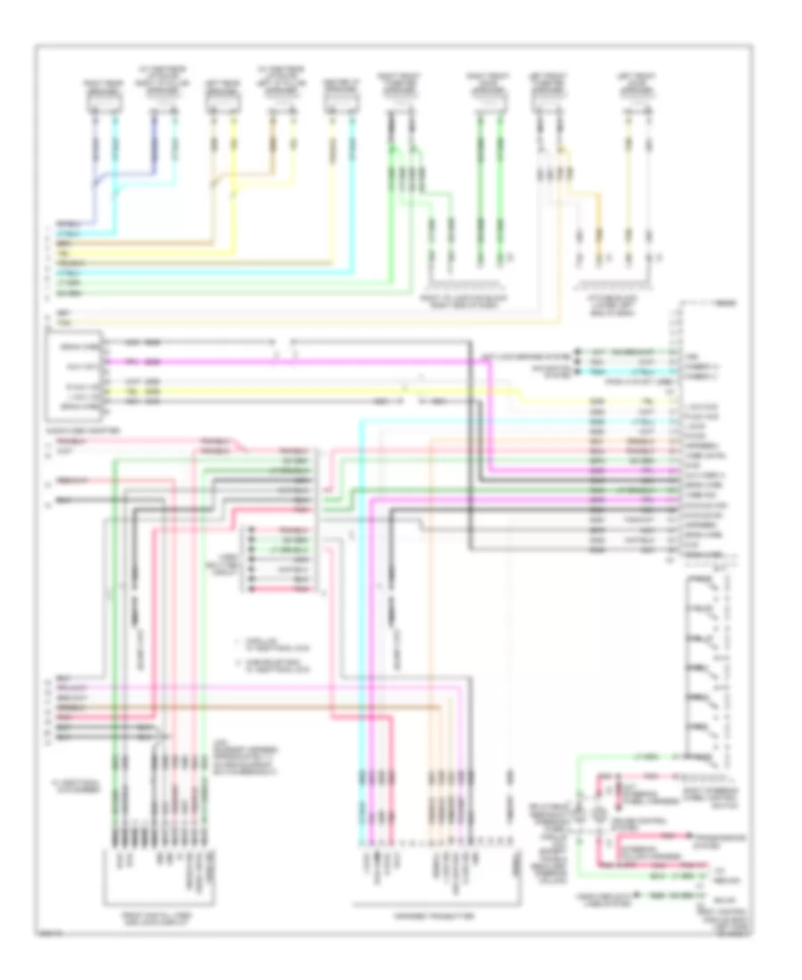 Navigation Wiring Diagram, with Y91  with UQA (3 of 3) for Chevrolet Avalanche 2009