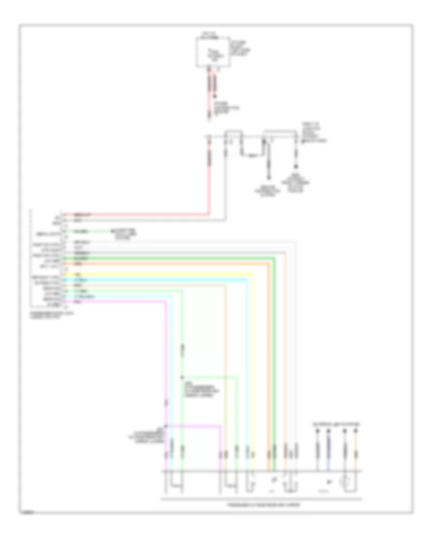 Power Mirrors Wiring Diagram with Power Folding Mirror 2 of 2 for Chevrolet Silverado HD LT 2014 2500