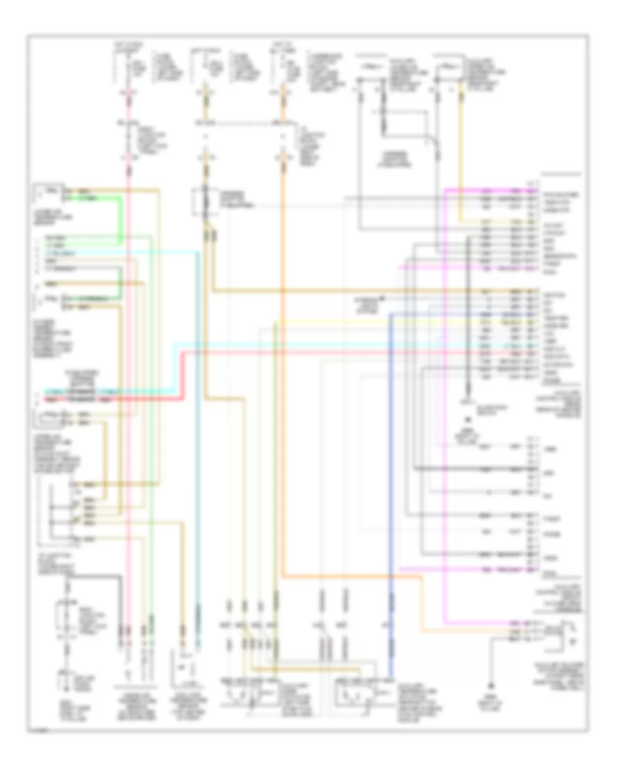 Automatic AC Wiring Diagram, Front  Rear AC, without Sunroof (2 of 2) for Chevrolet Tahoe 2001