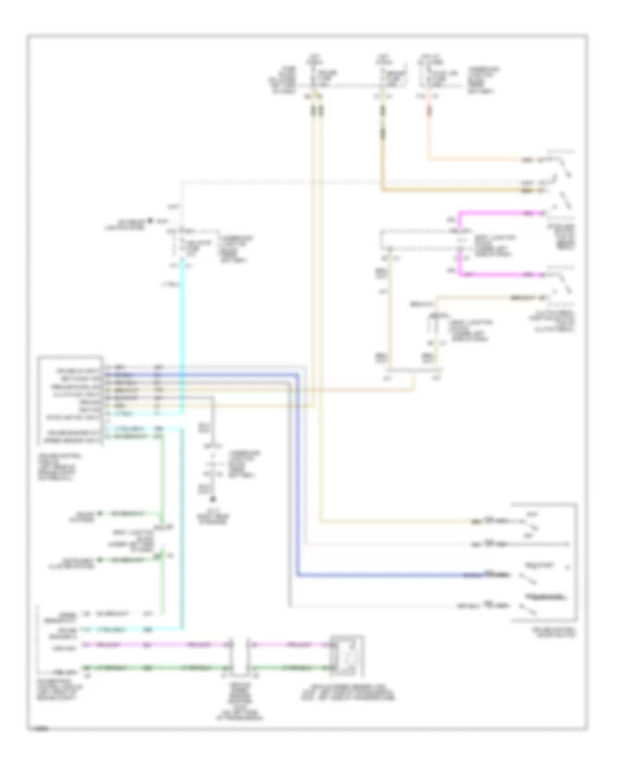 Cruise Control Wiring Diagram for Chevrolet Tahoe 2001