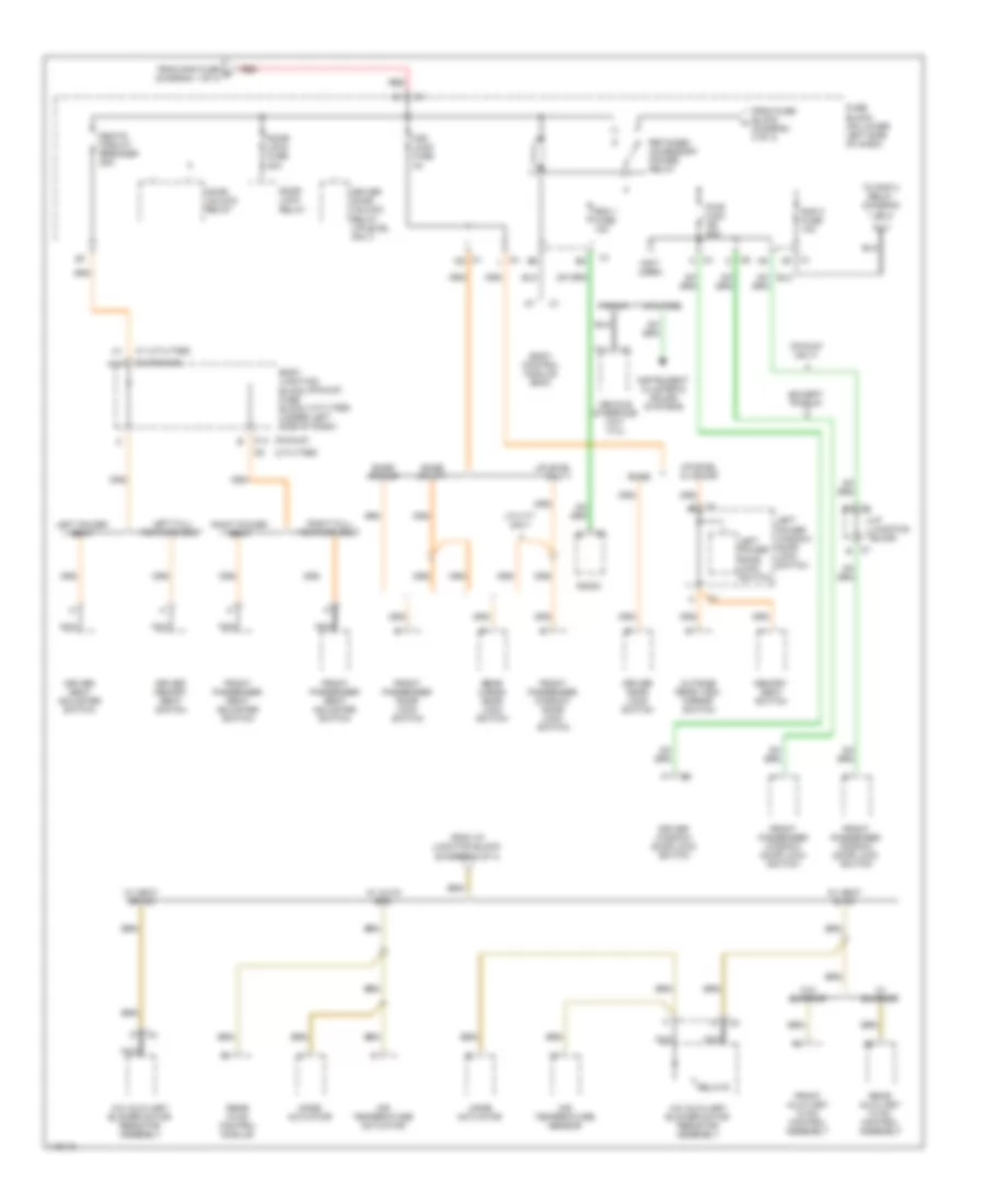 Power Distribution Wiring Diagram 4 of 4 for Chevrolet Tahoe 2001