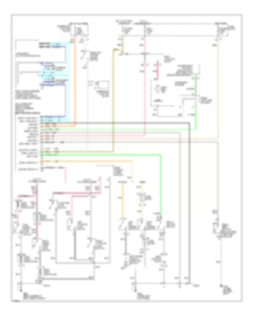 Warning System Wiring Diagrams for Chevrolet Tahoe 2001